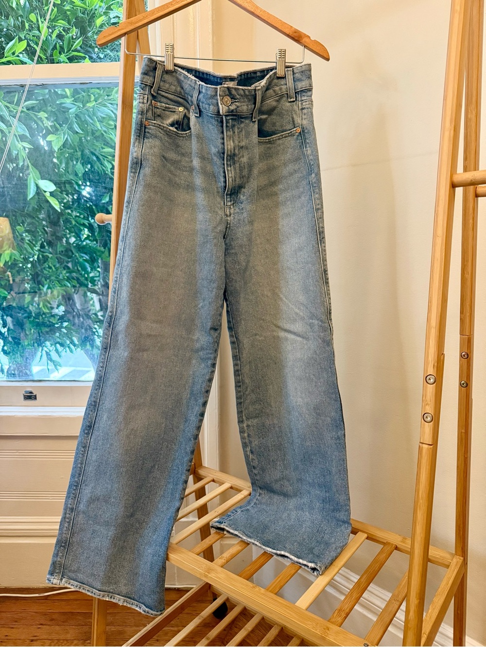 PAIGE Women's Bootcut Jeans in Medium Light Blue